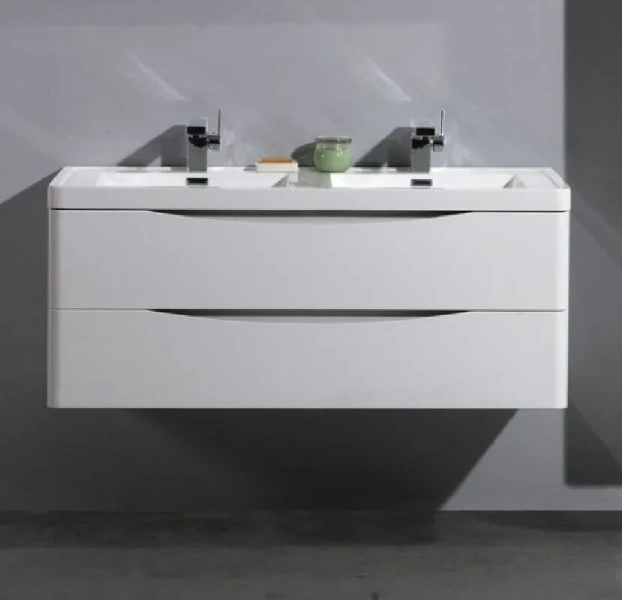 Тумба под раковину подвесная BelBagno Ancona-N 120 см bianco lucido ANCONA-N-1200-2C-SO-2-BL (детальная фотография)