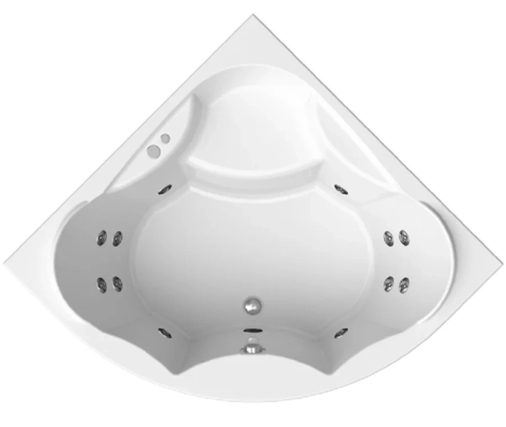 Ванна гидромассажная акриловая Vannesa Massage Сандра, 149 х 149 см, система баланс хром 2-76-2-0-0-221 (детальная фотография)