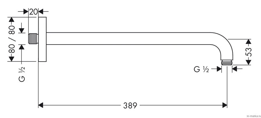 Душевая лейка Grohe Rainshower Icon 27446000 (детальная фотография), душевые лейки