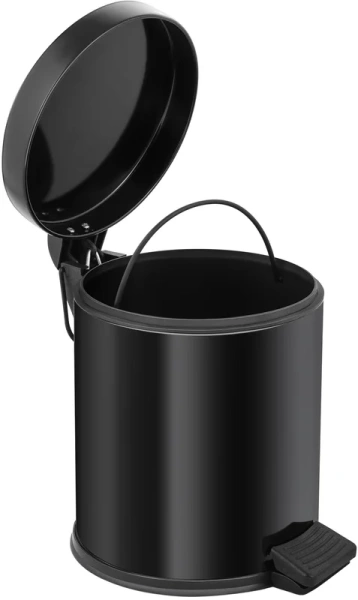 Мусорное ведро Berges черный 123002 (детальная фотография), современные, hi-tech