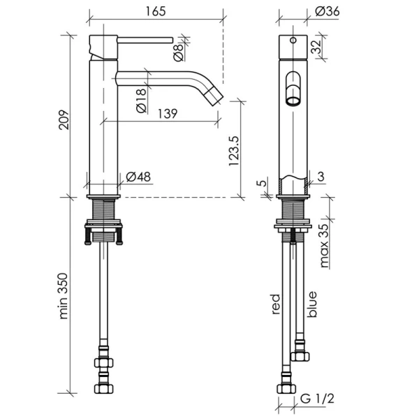 Смеситель для раковины Sancos Etna черный матовый SC9003MB (детальная фотография), для раковины