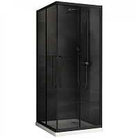 Душевой уголок Abber Schwarzer Diamant 90x90 см профиль черный, стекло тонированное