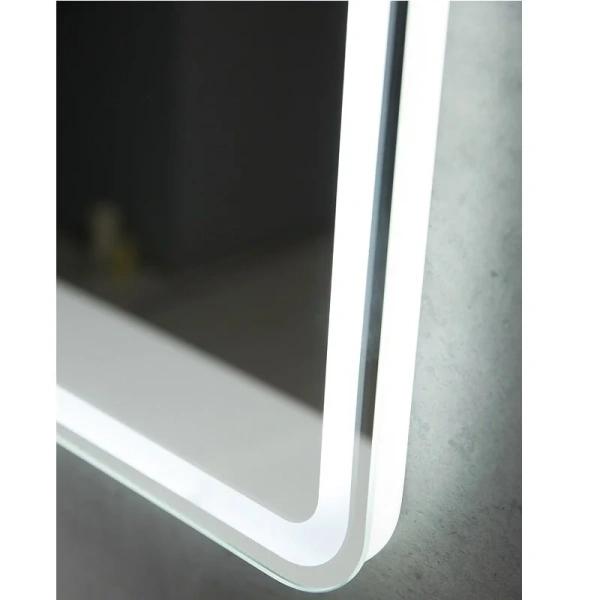Зеркало с подсветкой BelBagno 60 см с подогревом SPC-MAR-600-800-LED-TCH-SND (детальная фотография), прямоугольные