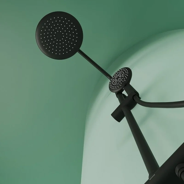 Душевая стойка Sancos Game черная матовая SC3002MB (детальная фотография), по запросу