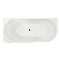 Ванна акриловая Royal Bath Riva RB610310L-GR/RB610310R-GR, 150 x 75 см, левая/правая, цвет белый