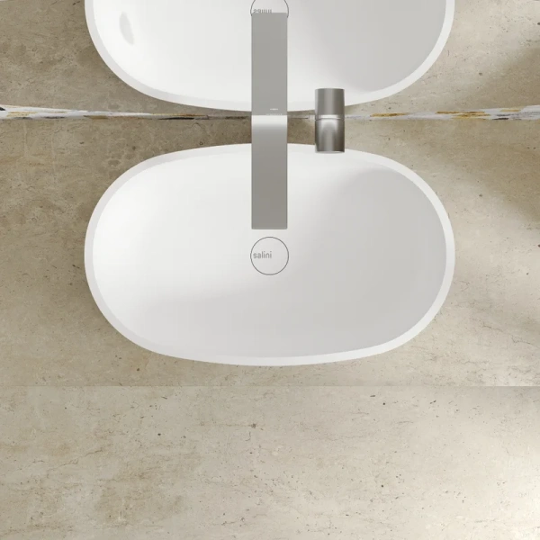 Раковина Salini Gloria 05 64 см накладная, белый матовый 1102205M (детальная фотография), белые