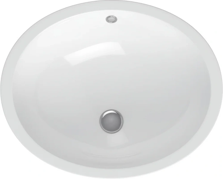 Раковина BERGES Ego 56 см белая 181007 (детальная фотография), круглой формы