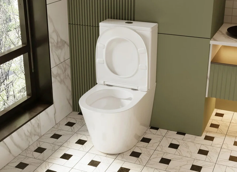 Унитаз компакт Abber BEQUEM AC1112 керамика (детальная фотография), с микролифтом