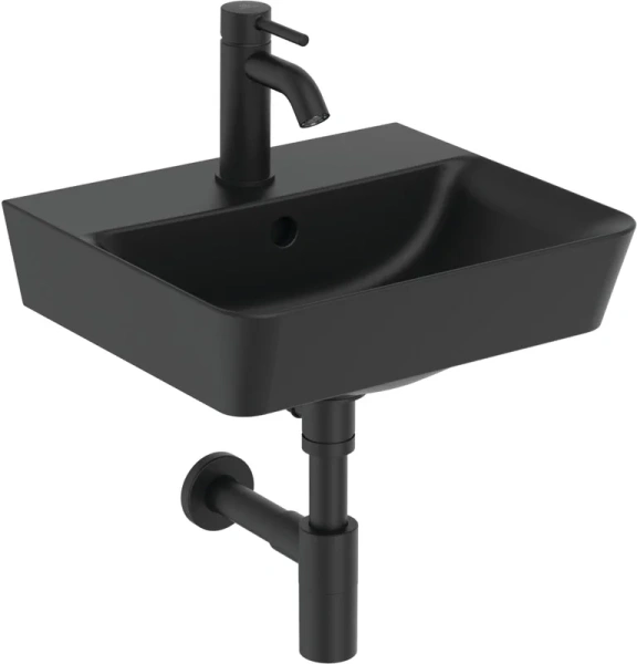 Смеситель для раковины Ideal Standard Ceraline черный матовый BC193XG (детальная фотография), для раковины