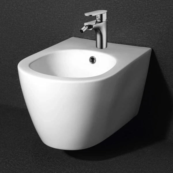 Биде подвесное BelBagno Marino с горизонтальным выпуском BB105BH (детальная фотография), подвесные