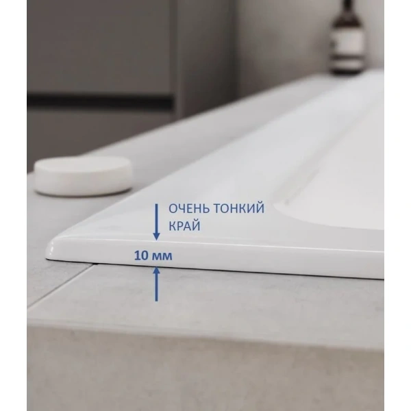 Ванна акриловая Cersanit Crea 170x75 см белая P-WP-CREA*170NL (детальная фотография), прямоугольные