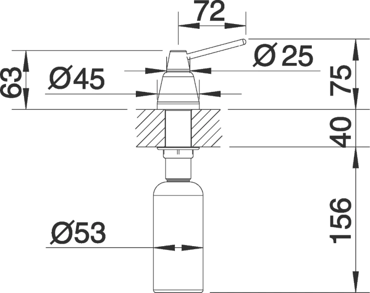 Дозатор Blanco Tiga хром 510769 (детальная фотография) index_3