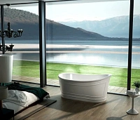 Ванна акриловая BelBagno 167х90 см отдельностоящая