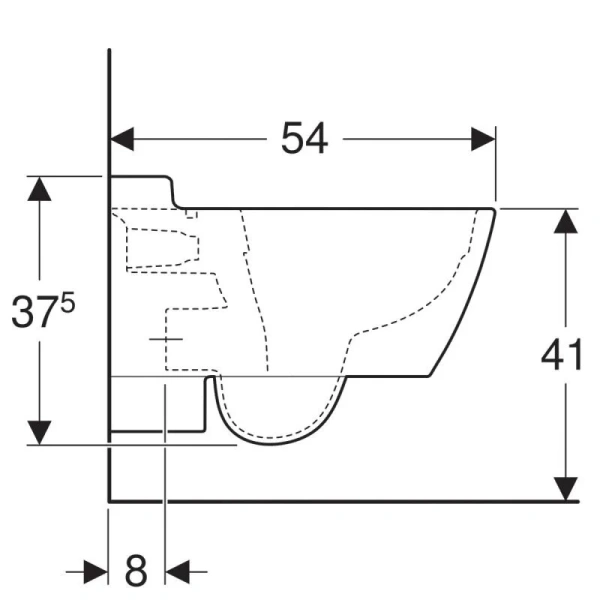 Унитаз подвесной Geberit Xeno² 500.500.01.1 безободковый (детальная фотография), белые