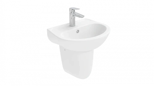 Раковина Creavit Oval 45 см белая - фото 1