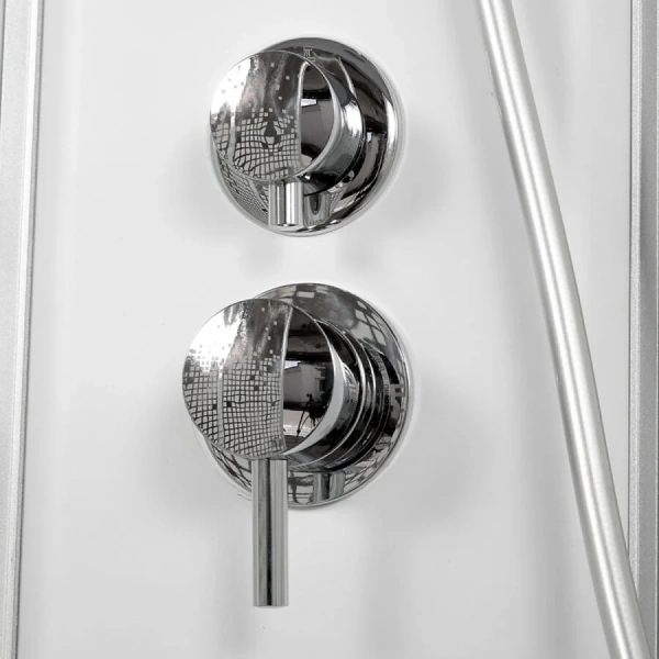 Душевая кабина Deto L 100x100 см с гидромассажем L901NGM (детальная фотография), с раздвижными дверьми