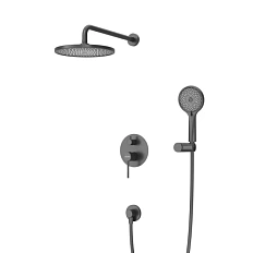 Душевой комплект Cezares Relax черный матовый