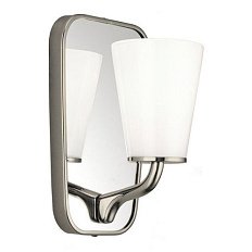 Светильник с зеркалом для ванной, фурнитура никель, Devon&Devon Twinkle