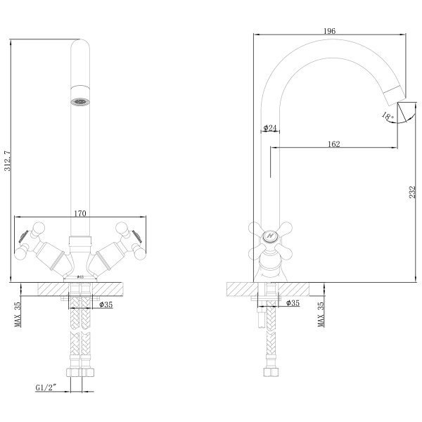 схема (детальная фотография), для кухни