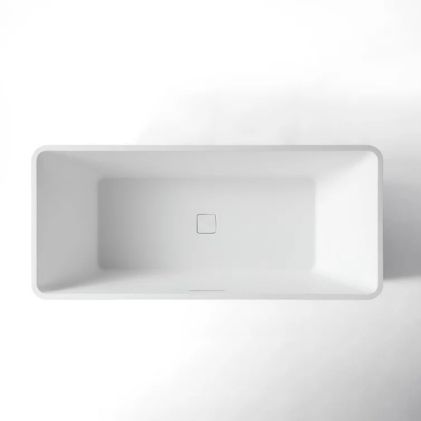 Ванна из искусственного камня ALTROBAGNO Cinzia 090106 170x75 см белая матовая ALTROBAGNOCinzia090106White (детальная фотография), прямоугольные