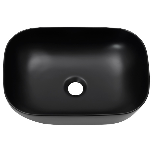 Раковина Brevita 46 см матовая черная MLN-320328MB (детальная фотография), накладные (на столешницу)