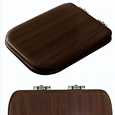 Сиденье для унитаза с микролифтом, цвет noce, Kerasan Waldorf