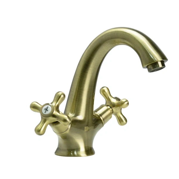 Смеситель для раковины Lemark Vintage LM2806B (детальная фотография), бронза