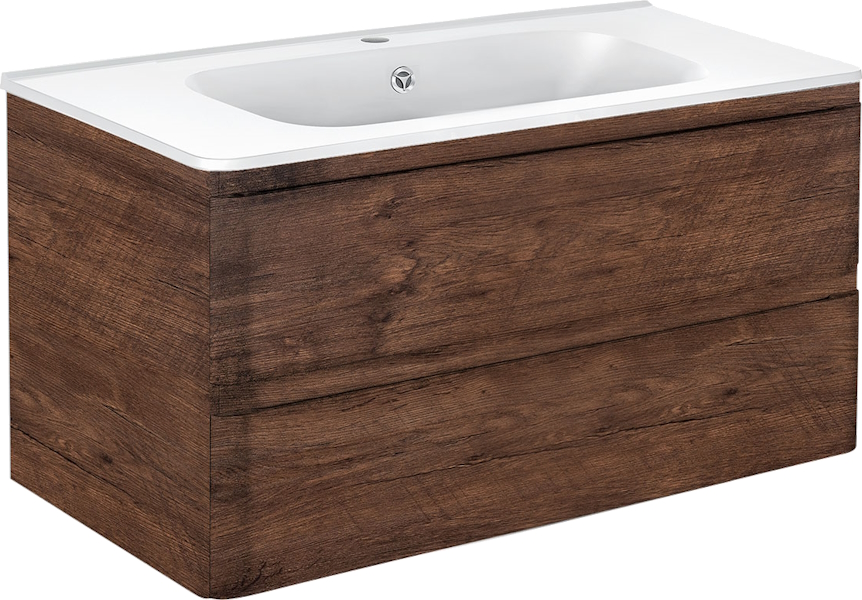 Тумба под раковину подвесная Vincea Vico 99,5 см R.Wood VMC-2V100RW (детальная фотография), нет в наличии