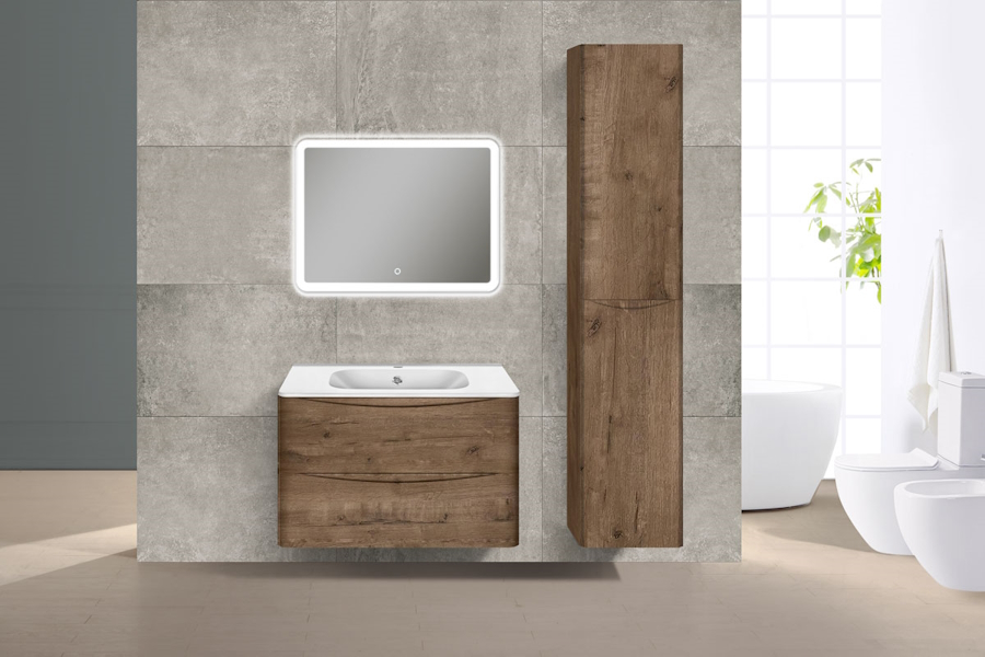 Тумба под раковину подвесная Vincea Paola 79 см V.Oak VMC-2P800VO (детальная фотография), нет в наличии