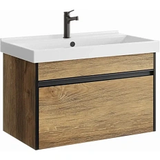 Тумба с раковиной подвесная Aqwella Urban URB0108 80 см с одним ящиком