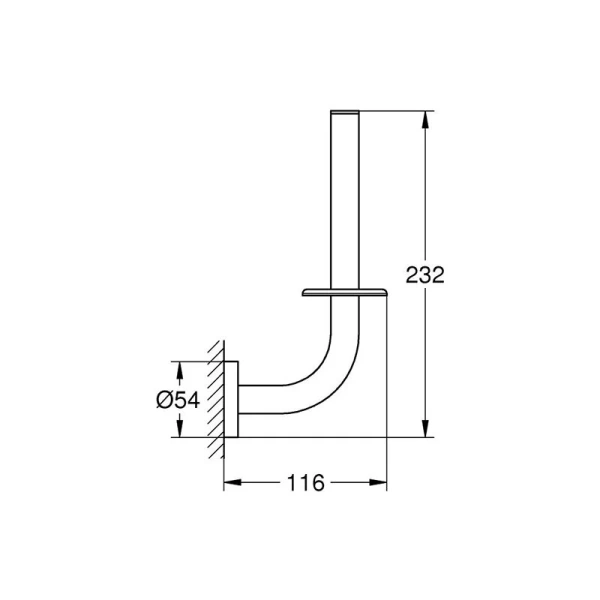 Бумагодержатель Grohe Essentials для запасного рулона 40385001 (детальная фотография), современные, hi-tech