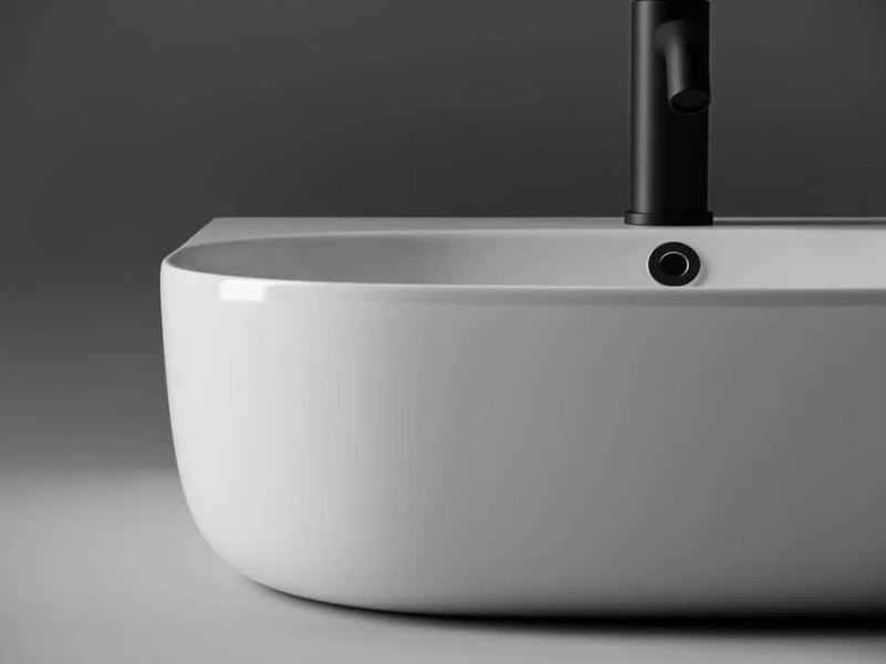 Раковина Ceramica Nova Element 49 см с переливом CN5011 (детальная фотография), белые