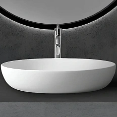 Раковина Abber Stein 60 см белая матовая