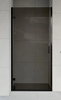 Душевая дверь в нишу Vincea Flex 90 см профиль черный, стекло тонированное