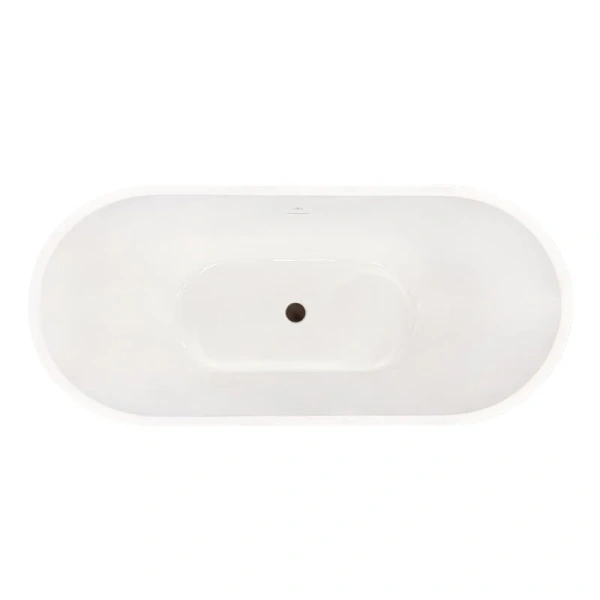 Ванна акриловая Royal Bath Wave RB610102BL, 180 x 80 см, цвет белый (детальная фотография), современныe, hi-tech