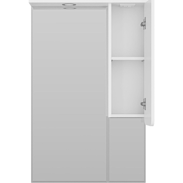 Зеркальный шкаф с подсветкой Misty Чегет 65 см правый П-Чег-02065-01П (детальная фотография), современные, hi-tech