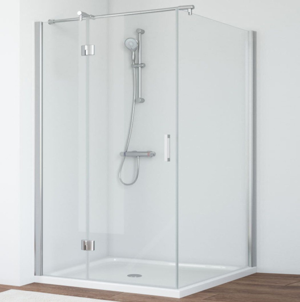 Душевой уголок стекло прозрачное Vegas-glass AFP-Fis 110х120 01 L (детальная фотография), современные, hi-tech