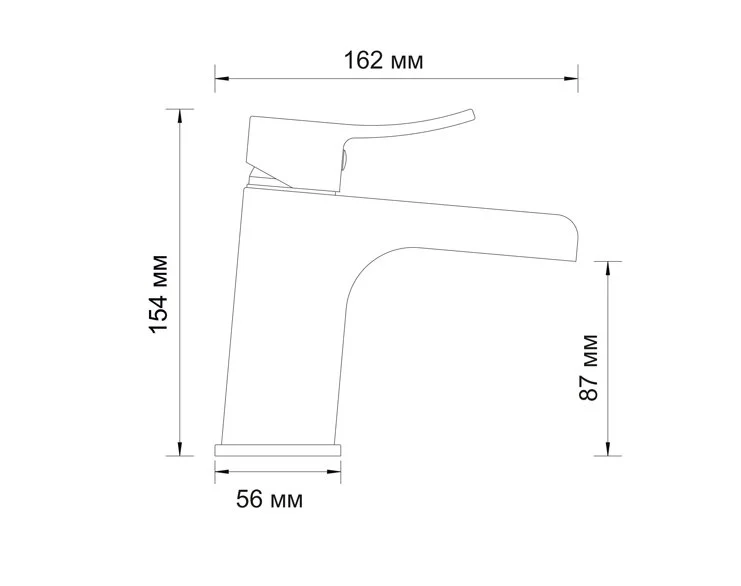 Смеситель для раковины WasserKRAFT Aller хром 1069 (детальная фотография), современные, hi-tech