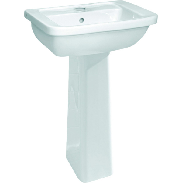 Раковина VitrA Form 300 55 см с пьедесталом 9602B003-7650 (детальная фотография)