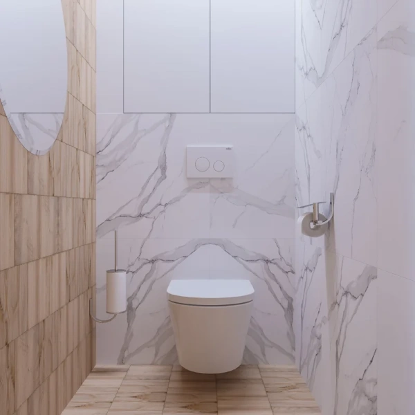 Унитаз подвесной Lavinia Boho Biore с сиденьем микролифт 3304003R (детальная фотография), фарфор, керамика index_1