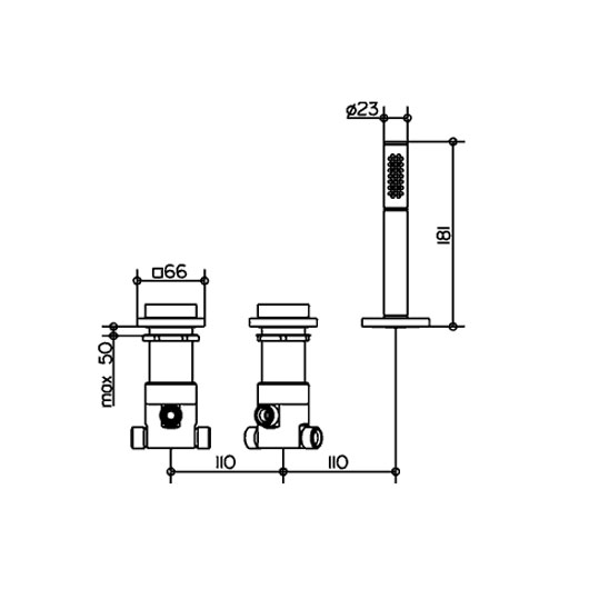 Схема (детальная фотография), для ванны