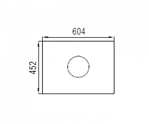 Столешница Акватон Брук 60 см для одной раковины 1A204105BC010 (детальная фотография), по запросу