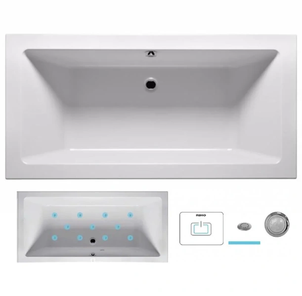 Ванна гидромассажная Riho Lugo 190 x 90 см, AIR2 BT0500500000000_AIR2 (детальная фотография)