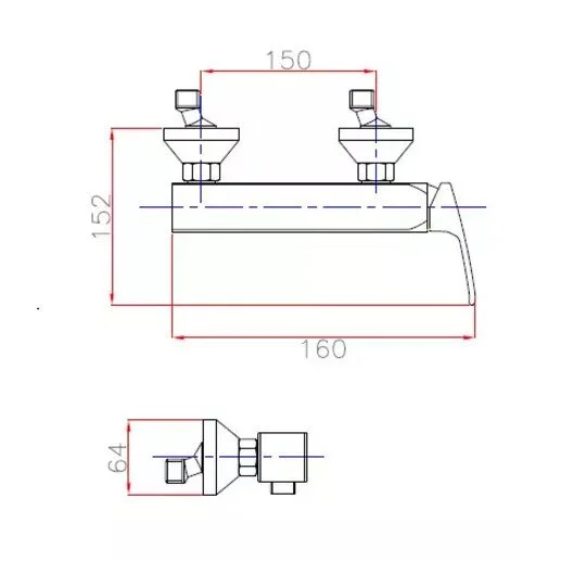 Смеситель для душа Cezares Legend-Dm однорычажный (детальная фотография), для душа