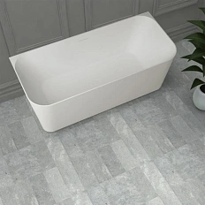 Ванна из искусственного камня Abber Stein 170х75 см белая матовая