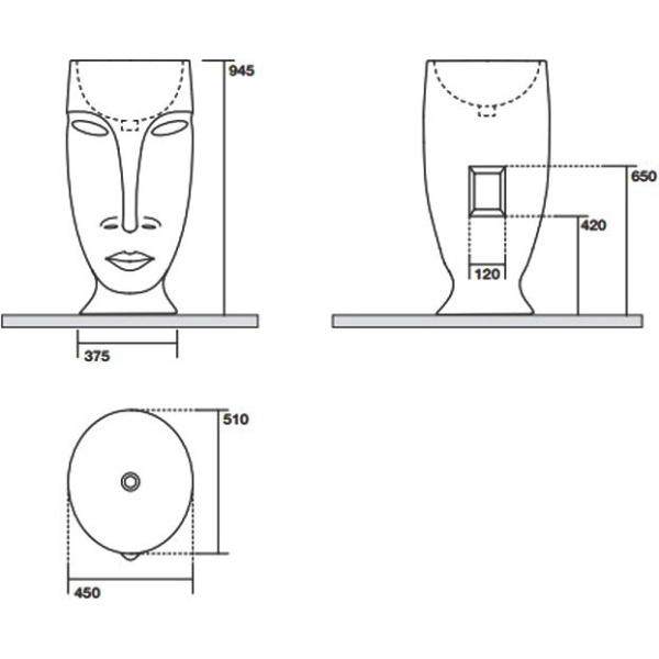 Схема (детальная фотография), напольные, свободностоящие