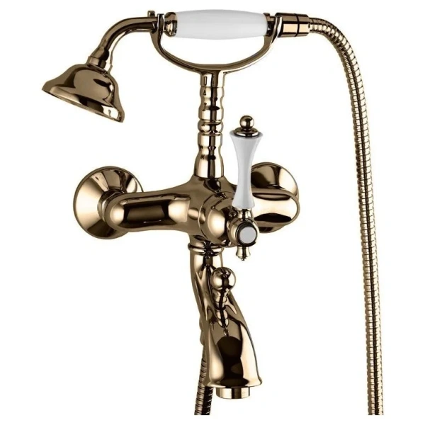 Смеситель для ванны Cezares Margot золото 24 карат MARGOT-VDM-03/24-M (детальная фотография)