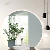 Зеркало с подсветкой Black&White Universe 110 см круглое
