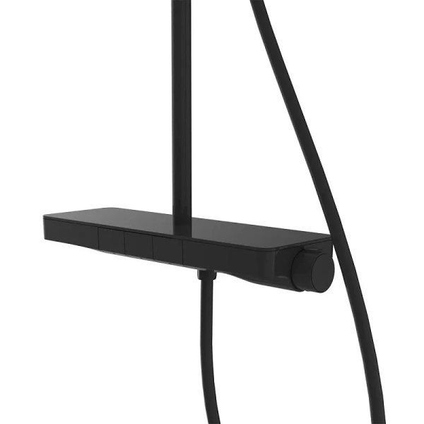 Душевая стойка Vincea Inspire черная VSFS-3I12TMB (детальная фотография), с изливом