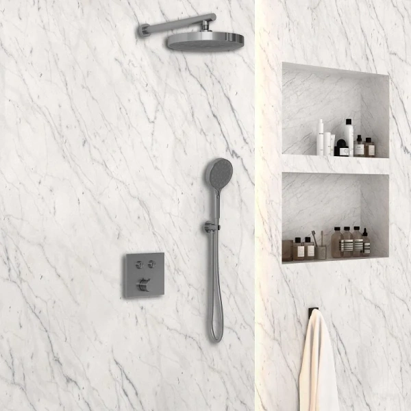 Душевой комплект Vincea вороненая сталь VSFW-4I212GM (детальная фотография), другие